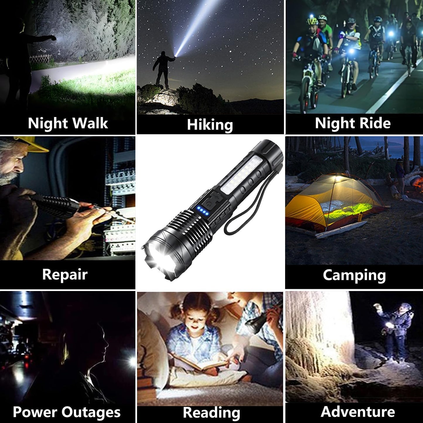 Tactical LED Super Bright Rechargeable Flashlight™