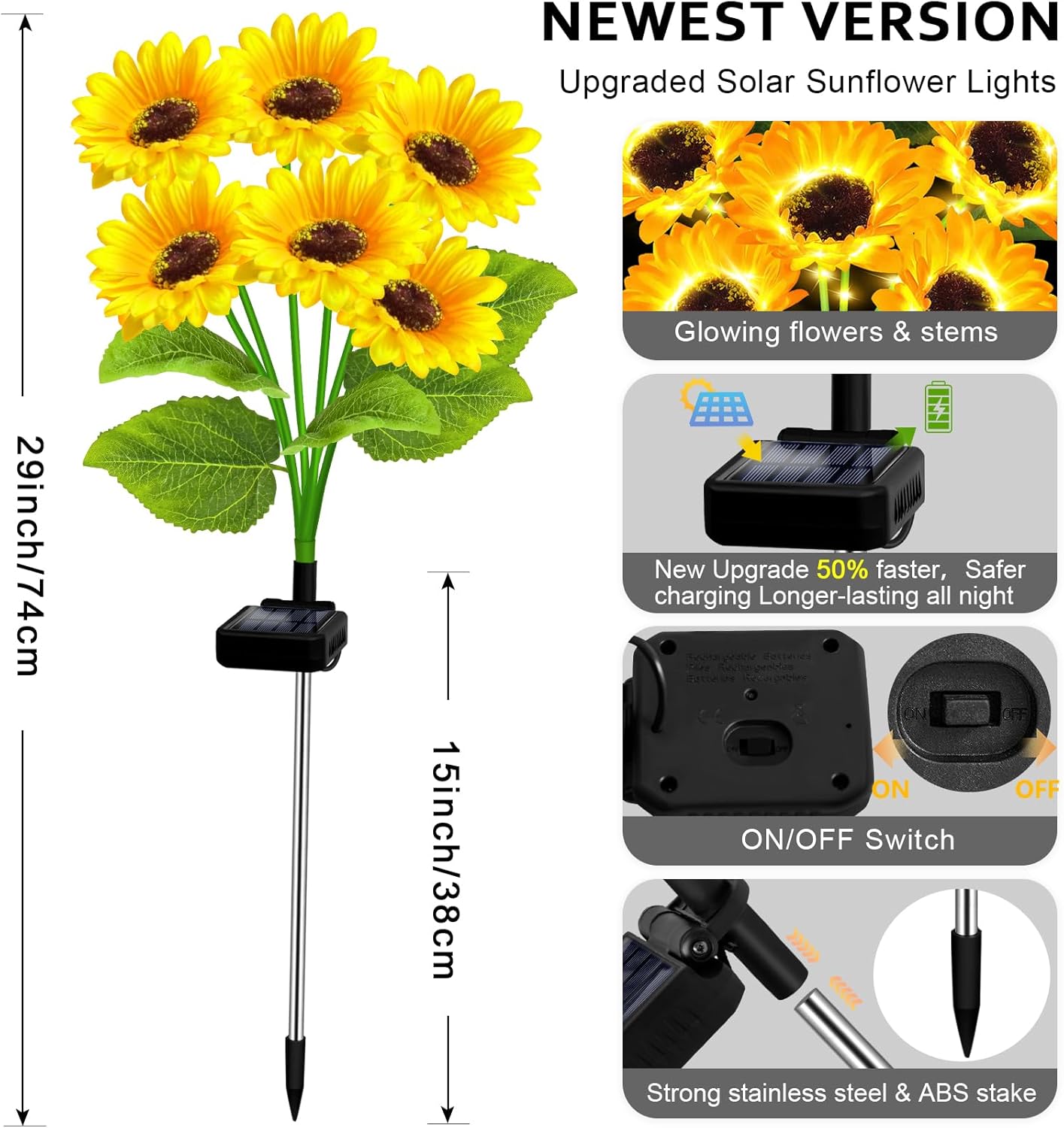 Solar Sunflower Lights™