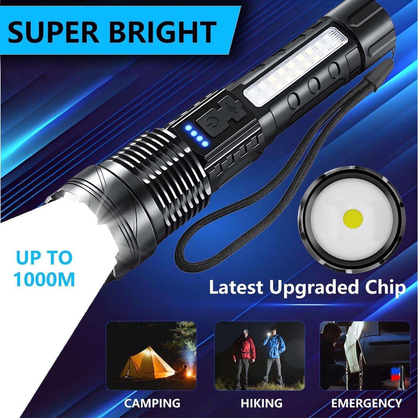 Tactical LED Super Bright Rechargeable Flashlight™