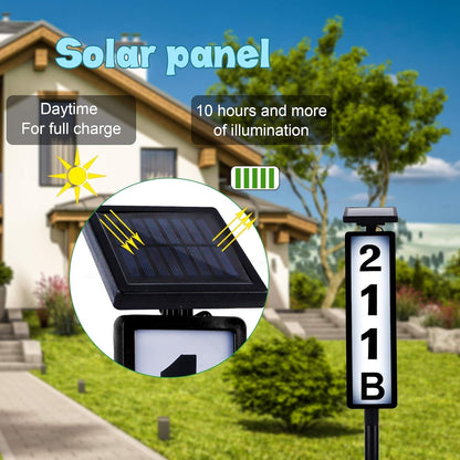Bright Solar Address Sign™