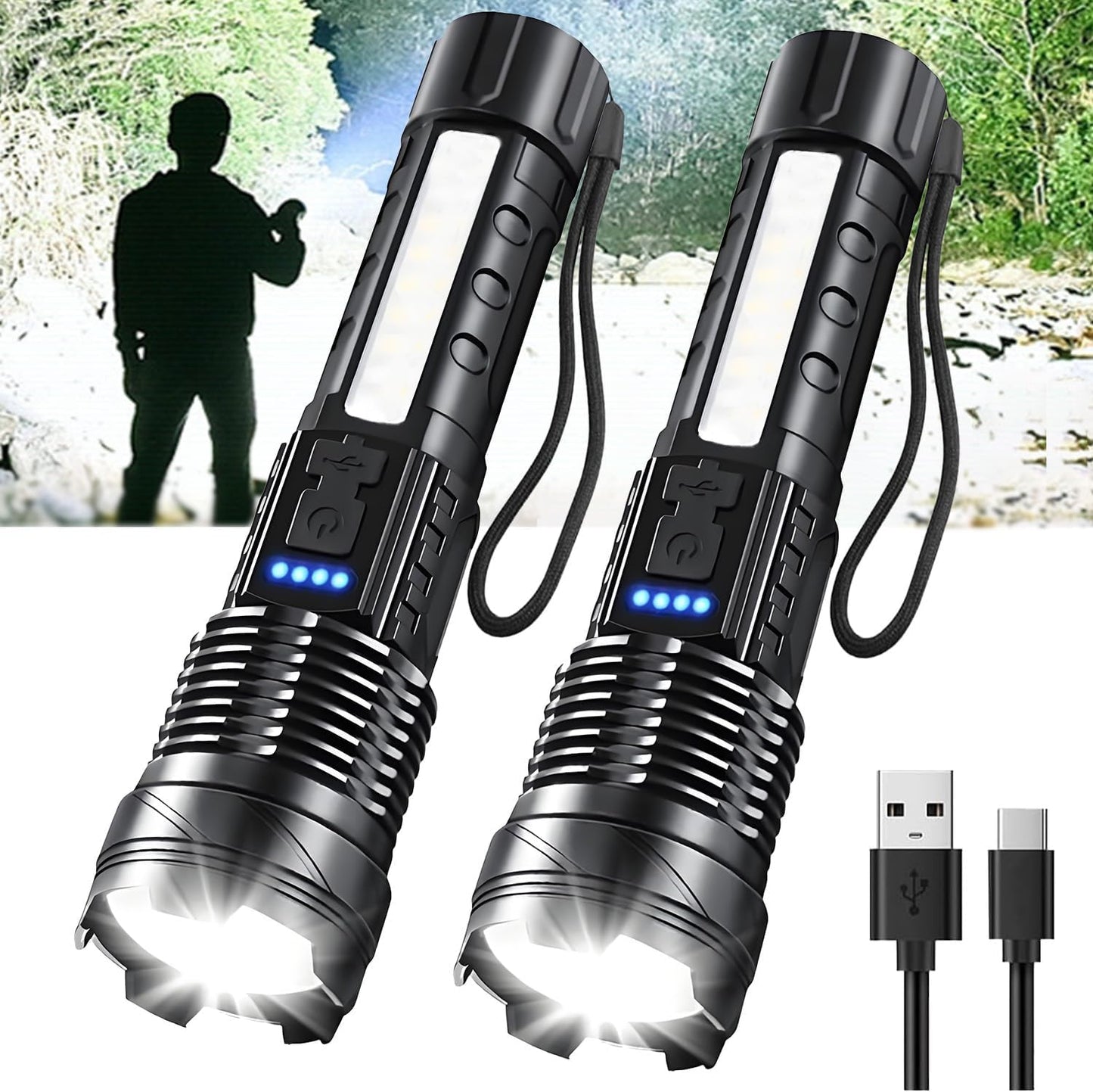 Tactical LED Super Bright Rechargeable Flashlight™