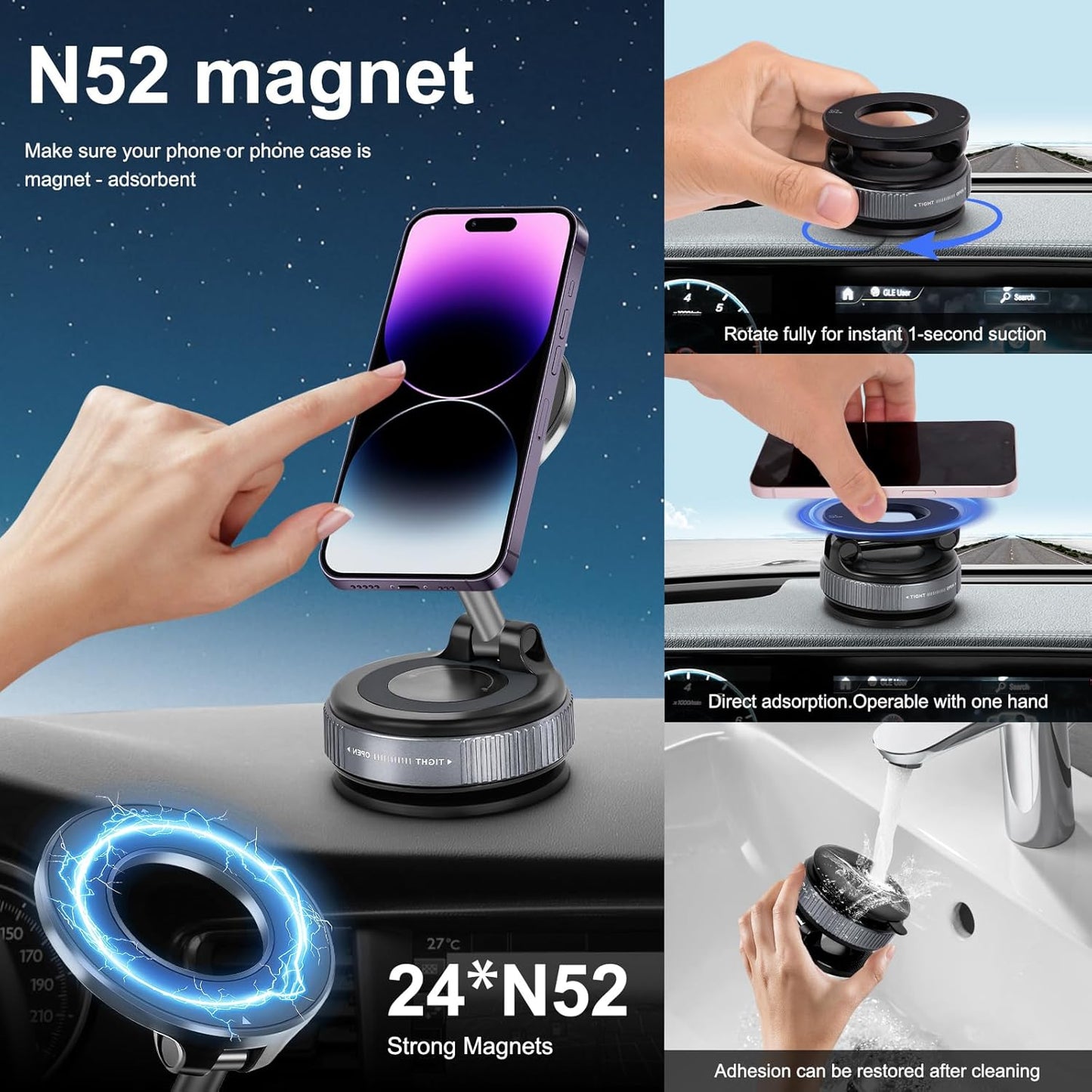 Magnetic Suction Phone Mount™